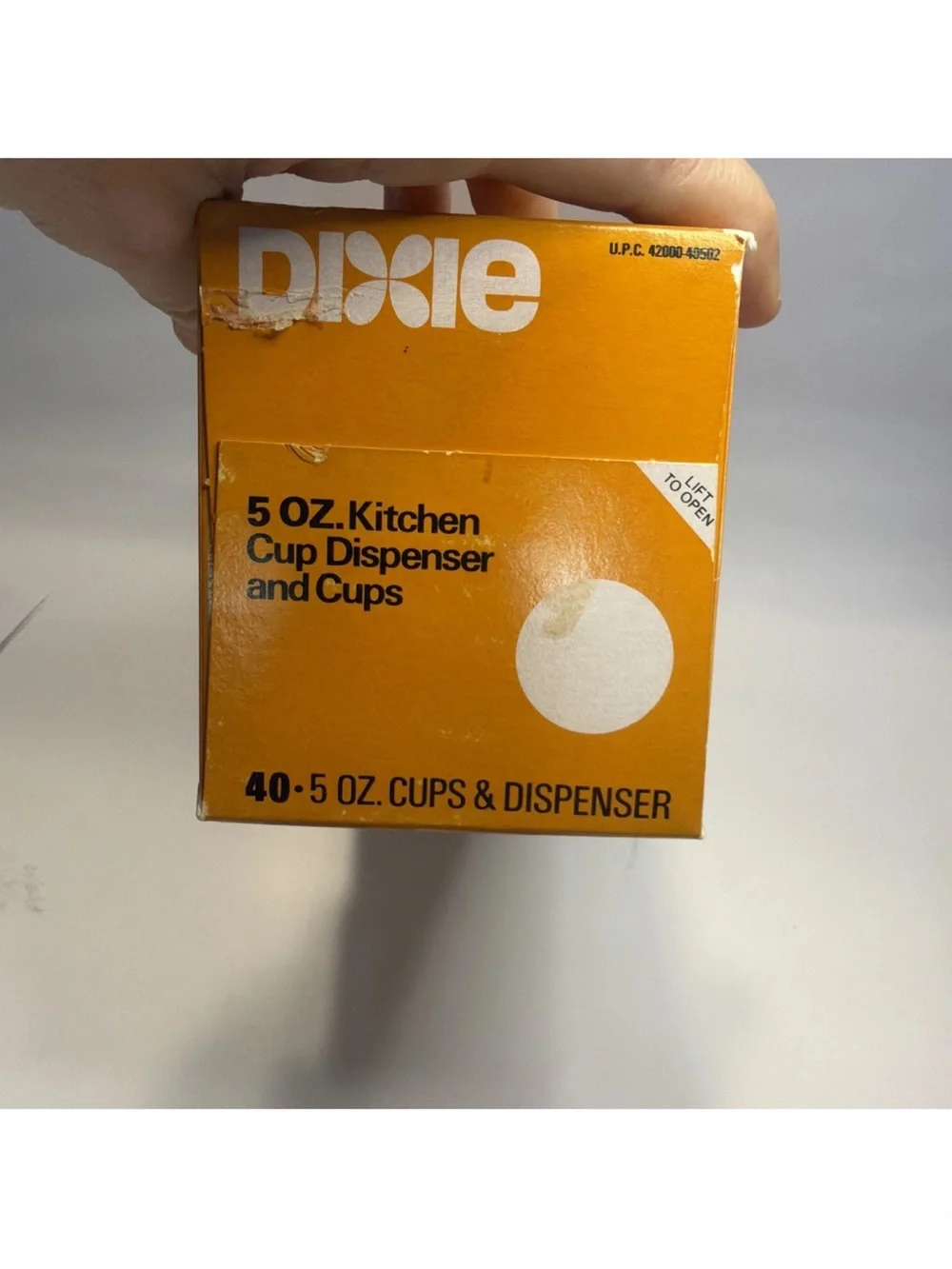 Sealed Vintage DIXIE Cup Dispenser and Cups 1983 Pathways Wall Mount 5 oz New